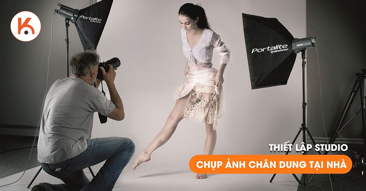 Thiết lập studio chụp chân dung tại nhà với nguồn sáng đơn giản